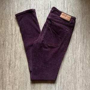 Divided by H&M Eggplant Purple Corduroy Regular Rise Skinny Pants Jeans Size 10